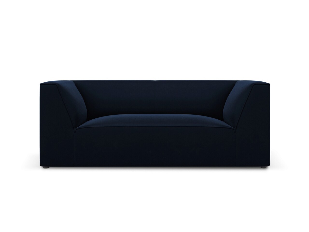 Canapea 2 locuri, Ruby, Micadoni Home, BL, 174x93x69 cm, catifea, albastru regal - imagine 6